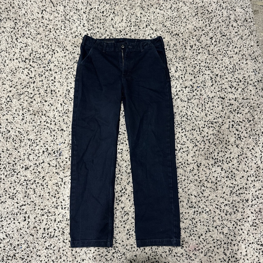 Zara Navy Blue Denim Pants